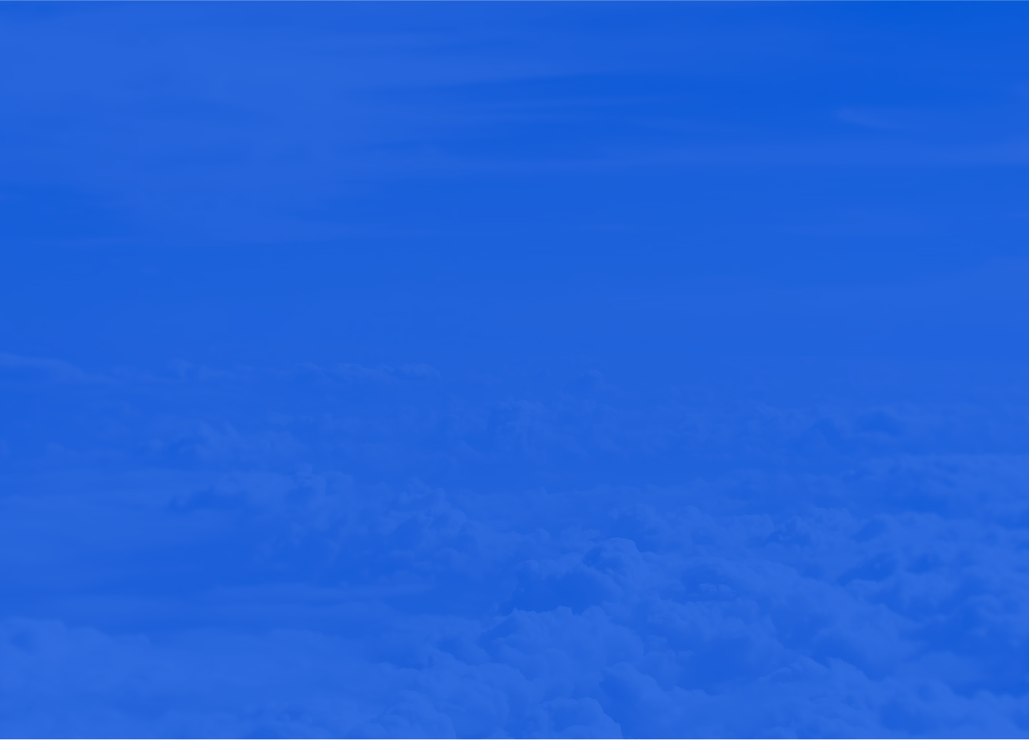 a cloudy sky with a blue overlay